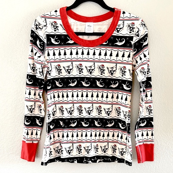 Hanna Andersson Disney Nightmare Before Christmas Pajama Top Sz Small - Picture 1 of 4